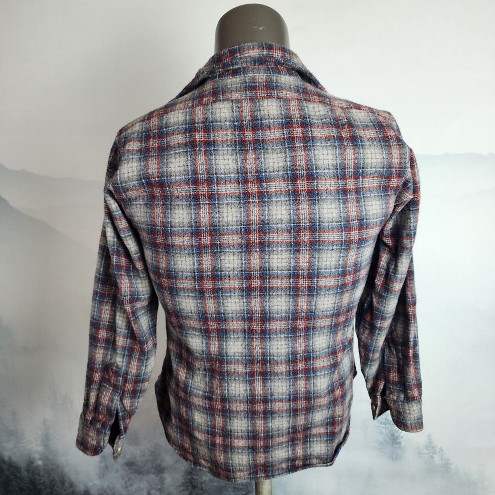 Pendleton Vintage Wool Button Down Plaid Shirt | … - image 4